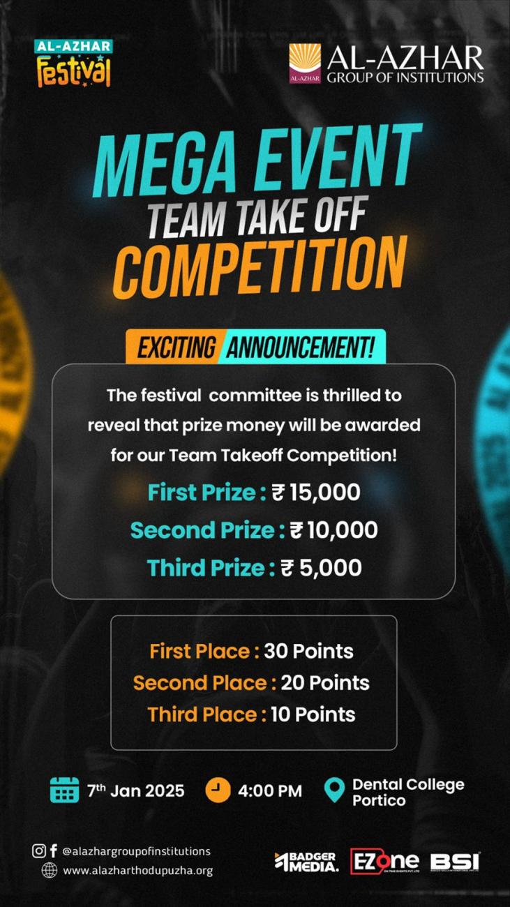 Mega event - Take off competition 