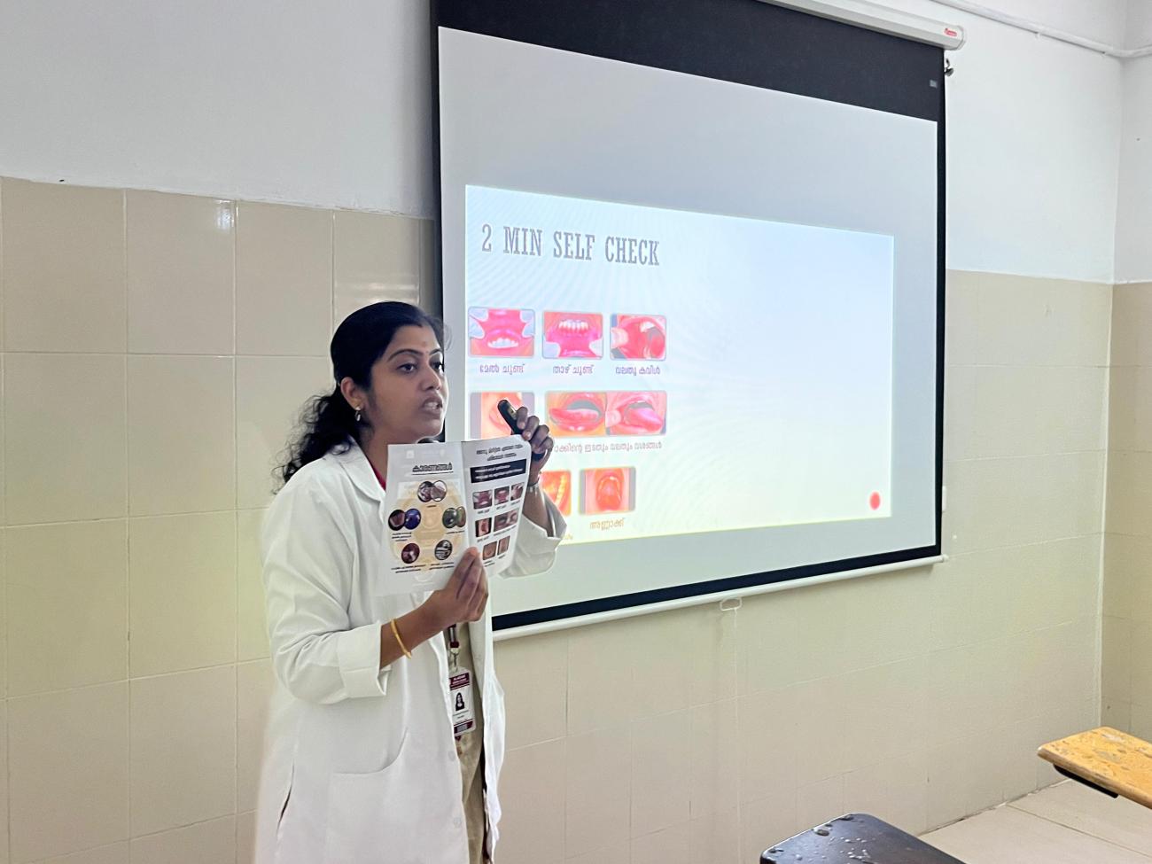 Oral cancer awareness class