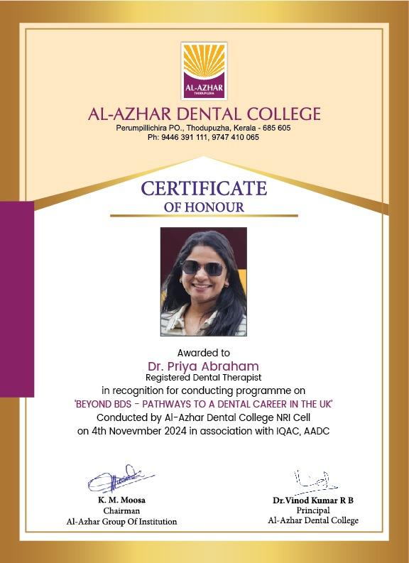 "Beyond BDS: Pathways to a dental career in the UK"